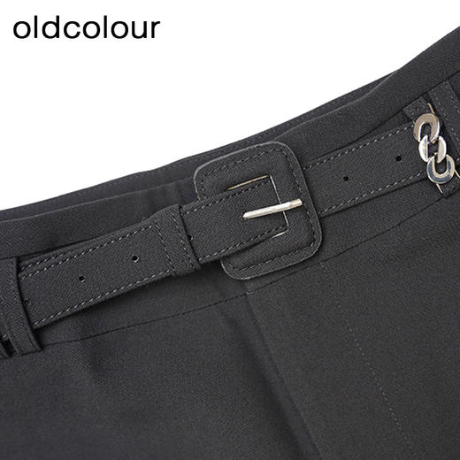 oldcolour简约休闲裤春季新款通勤气质直筒长款西装裤女P11073106 商品图4