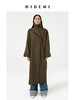 HIDEMI 日本进口阳离子纱线斗篷蝙蝠袖双层不对称领宽松长款风衣 商品缩略图0