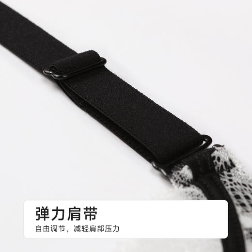 都市丽人聚拢升杯A杯常规内衣中厚蕾丝树脂胶圈常规文胸YBH1C6 商品图5
