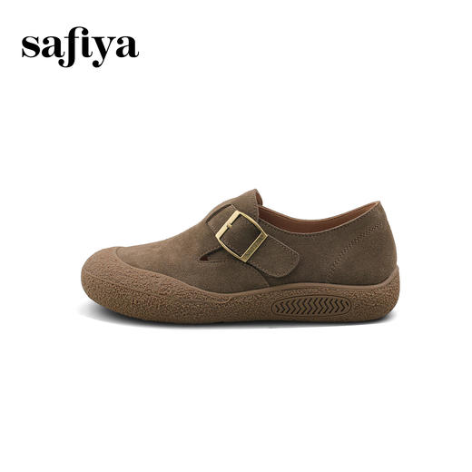 Safiya/索菲娅2025懒人复古丑萌软底休闲外穿舒适全包勃肯鞋 SFD1112404 商品图3
