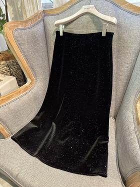 【门店同款】ENJOY冬季自由意志满天星丝绒半裙 160098086