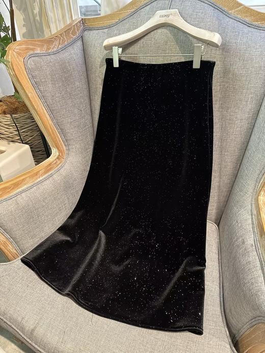 【门店同款】ENJOY冬季自由意志满天星丝绒半裙 160098086 商品图0