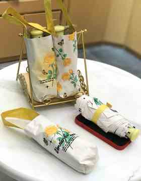 优品堂『芳华』五折黑胶遮阳伞