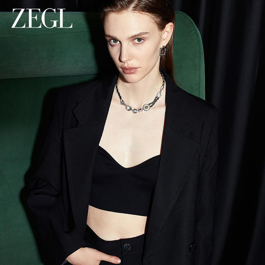 ZEGL设计师摩登系列法式巴洛克珍珠项链女轻奢小众choker锁骨颈链 商品图2