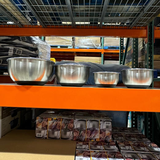 Miu不锈钢盆四件套～欧范儿容器，美国🇺🇸直邮特价458元🉐包税包邮到手了🔥都是优质的不锈钢制成无毒，用的安心，经久耐用，不生锈 商品图1