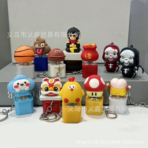 莫生气语音按键钥匙扣佛祖沙威玛那咋了钵钵鸡按压发声挂件小玩具 商品图1