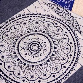 “青云染”蜡染餐垫