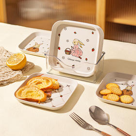 摩登主妇赫拉兔吐骨碟家用新款吐骨头盘碟餐桌垃圾盘子精致小碟子