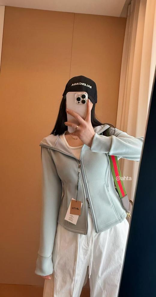 A家正品连帽双向拉链防风修身外套 商品图1