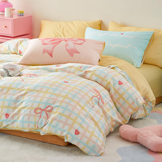 多喜爱 全棉卡通印花 四件套 织梦甜心 商品图2
