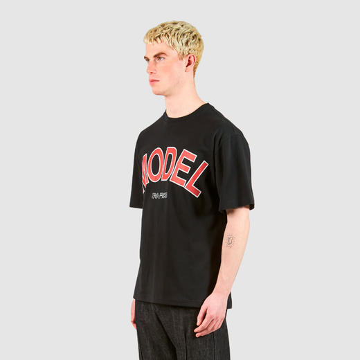 PHILIPPE MODEL 男士字母徽标印花圆领短袖T恤 黑色 CTSU JM00 24 商品图1