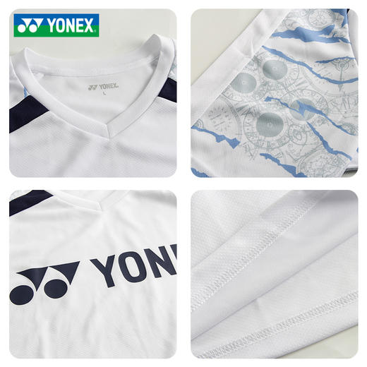 尤尼克斯YONEX羽毛球服速干短袖夏季比赛服 110015BCR/210015BCR男女款短袖 商品图3