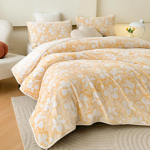 多喜爱 花开向阳法兰绒毯 商品图3