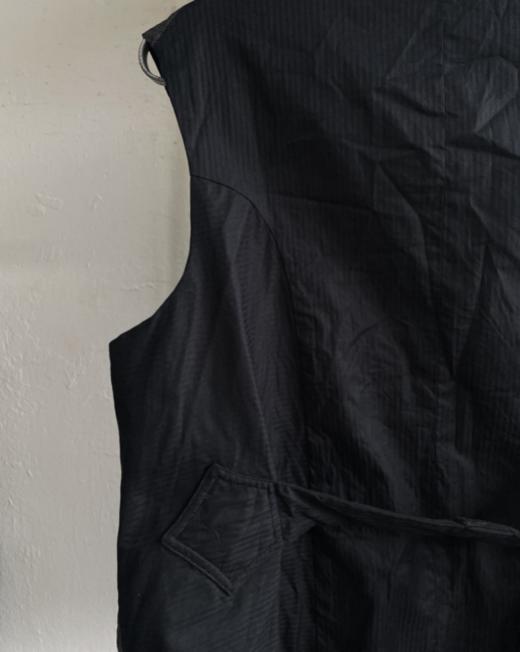 John Alexander Skelton  灰棕条纹意织棉麻中世纪马甲 商品图8