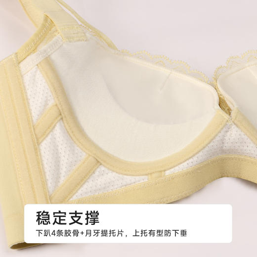 都市丽人舒软挺塑调整型文胸A:加厚B:中厚蕾丝无钢圈塑身文胸LJH1A3 商品图7