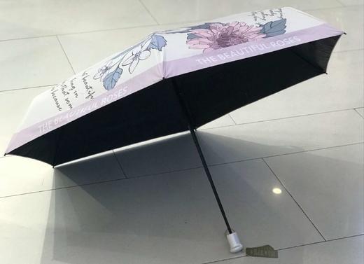 优品堂『芳华』五折黑胶遮阳伞 商品图4