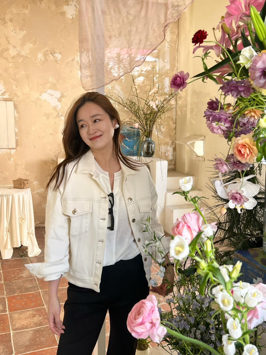 新年折扣 2502315   白色牛仔外套 弹力外套 商品图4