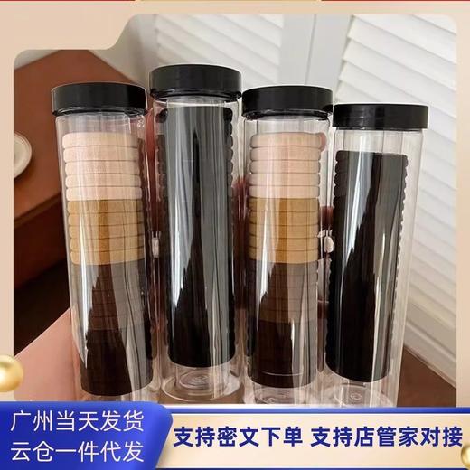 20根罐装高弹力加粗发绳韩国桶装头绳发圈马尾高弹力淘宝抖音福利 商品图1