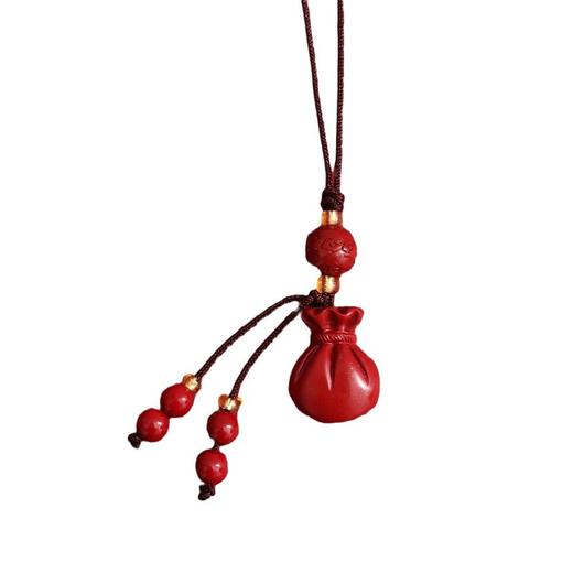 朱砂紫金砂手机链挂饰挂绳汽车钥匙扣挂件男女简约挂饰 批发 商品图4