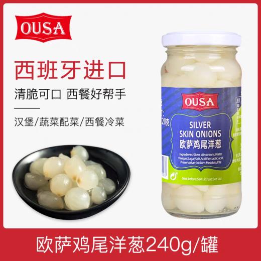 240g/瓶 欧萨鸡尾洋葱  西班牙进口小洋葱西餐蔬菜沙拉配料小菜 商品图0