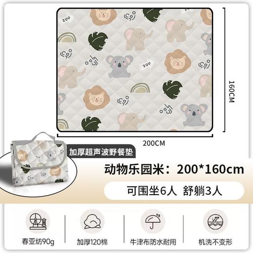 【新款野餐垫】户外露营野餐坐垫 公园春游防潮垫 防水野餐垫 沙滩露营垫  商品图8