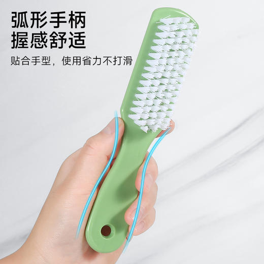 【秒杀❗️9.9抢3支🔥清洁刷】去污力强，悬挂沥水，不伤衣鞋！多功能鞋刷子小鞋油家用洗鞋家清洗洗衣服板刷硬毛刷子塑料刷 商品图2