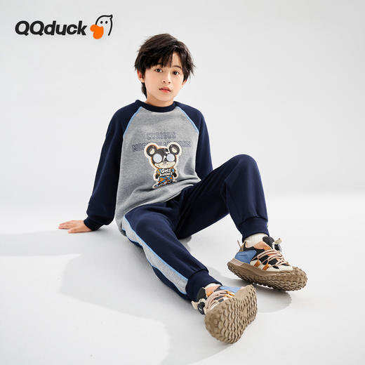 【清仓捡漏】【两件套】【120-165】【可可鸭】男童春秋卫衣卫裤套装 商品图2