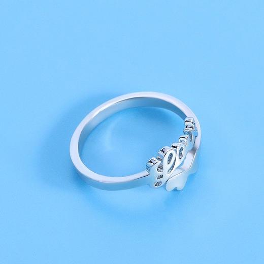 巧兰轩仿纯银开口love戒指环淘宝韩国饰品韩国版时尚工厂直销女款 商品图2