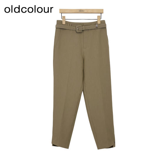 oldcolour简约休闲裤春季新款通勤气质直筒长款西装裤女P11073106 商品图1