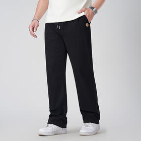 【DYG】大依优型大码休闲裤阔腿裤简约百搭长裤宽松加肥直筒薄款裤子男大码春夏