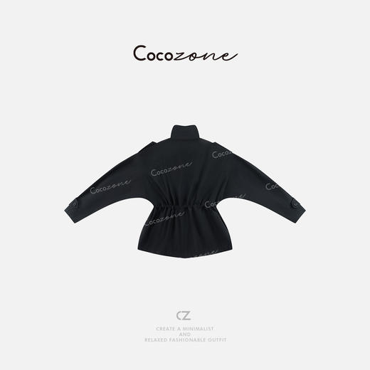 COCO ZONE 25新款宽松立领双口袋长袖拉链外套CD1A0300 商品图1