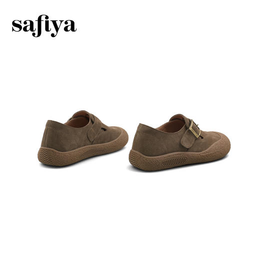 Safiya/索菲娅2025懒人复古丑萌软底休闲外穿舒适全包勃肯鞋 SFD1112404 商品图4