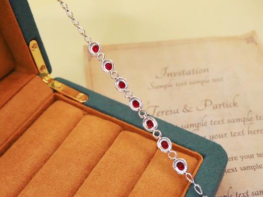 2.62ct刻面红宝石手链 商品图2