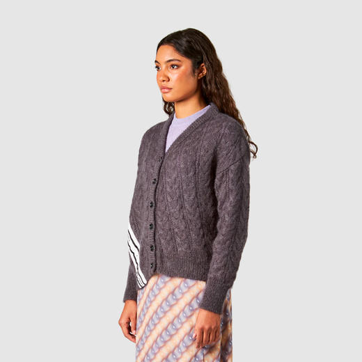 PHILIPPE MODEL 女士混纺羊毛针织开衫 灰色 CDMD C404 57 商品图1