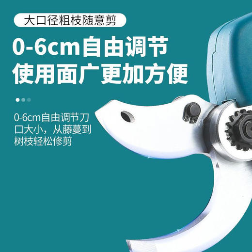 【货号04710】锂电修枝剪刀树枝修剪无线果树剪锂电池充电式园林粗枝剪【两电一充】 商品图1