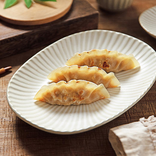 摩登主妇日式餐具陶瓷餐盘鱼盘家用椭圆形装鱼盘子菜盘水果盘碟子 商品图0