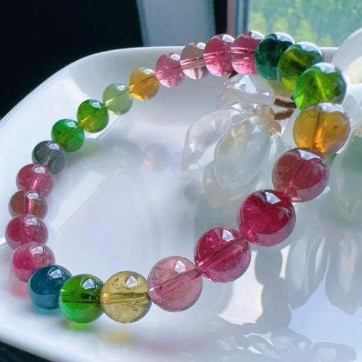 7mm-8mm单圈彩虹碧玺手串 商品图2