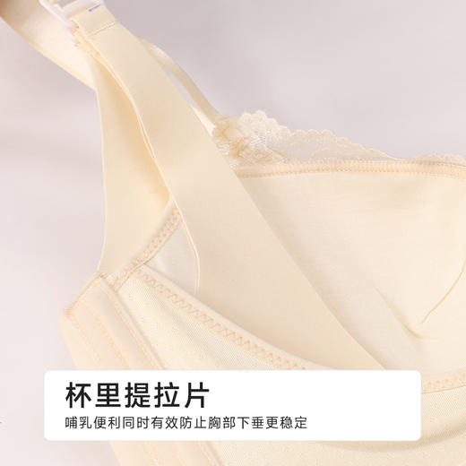 都市丽人快乐妈咪内衣薄蕾丝无钢圈孕哺文胸LBH2R3 商品图6