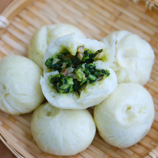 嵊州小笼包，鲜肉味/梅干菜肉味800g/袋，香菇青菜包540g/袋，陈皮黑豆沙包280g/袋 商品图13