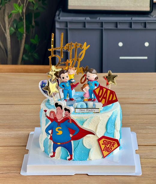 一家四口插件蛋糕 超级老爸 f 商品图0