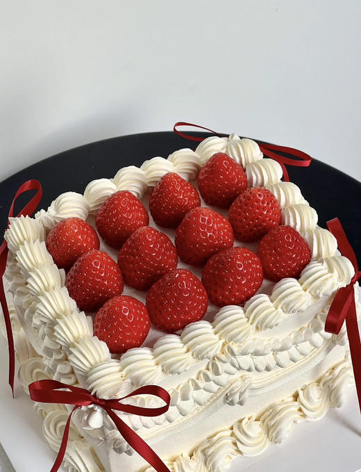 欧式方形裱花蛋糕 商品图1