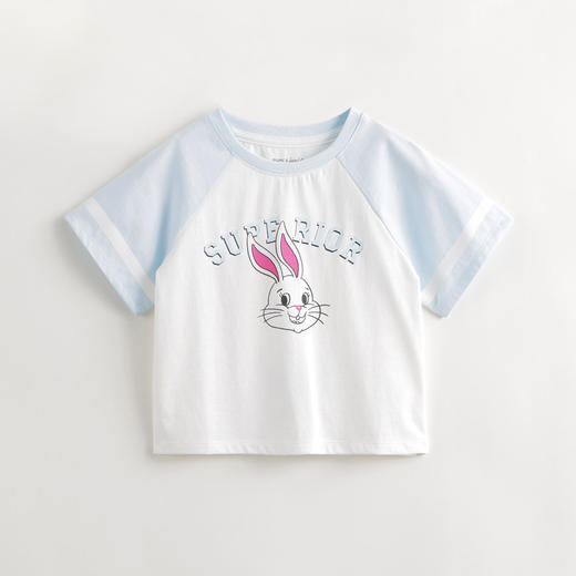 [凉感透气]马克珍妮女童趣味卡通短袖T恤儿童上衣夏装新款240770 商品图2