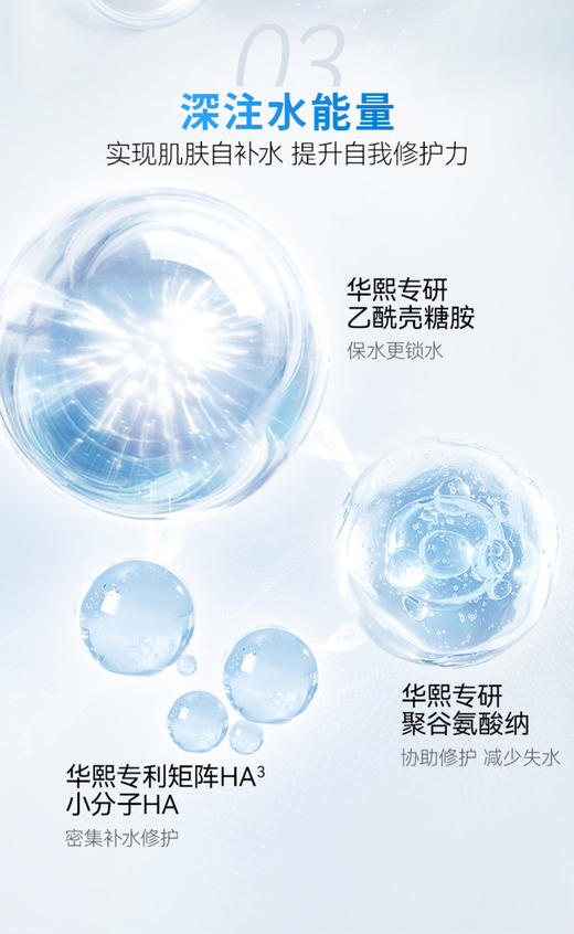 米蓓尔小蓝水华熙生物玻尿酸补水保湿舒缓褪红维稳修护屏障100ml（效期26年4月） 商品图3