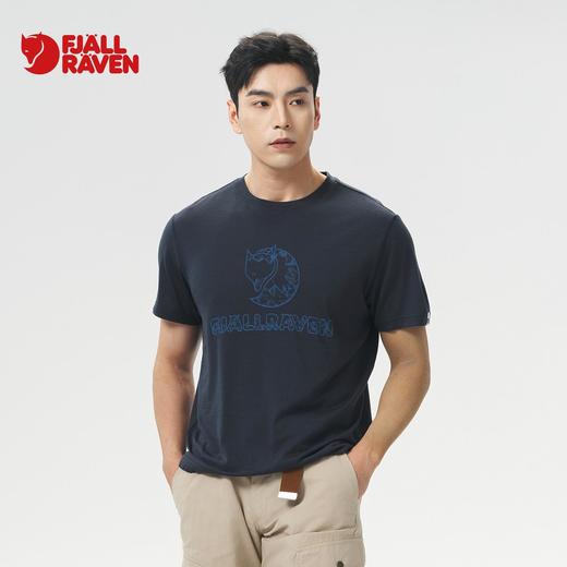 北极狐 男士羊毛短袖T恤 2025夏季户外徒步亲肤T恤衫012511086 商品图0