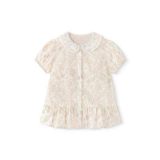 【商场同款】英氏儿童衬衫夏季短袖可爱女童衬衫百搭上衣2025新款 商品图4