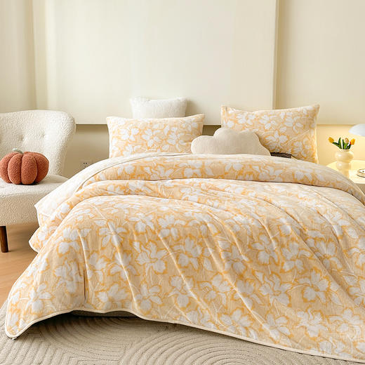 多喜爱 花开向阳法兰绒毯 商品图10