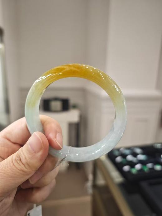 韵味飘黄翡翡翠手镯 商品图4