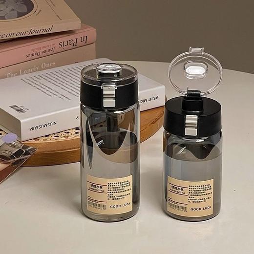 「高颜值！便携耐摔」简约杯子随手杯便携耐摔塑料杯带茶隔耐高温水杯餐饮用具 商品图3