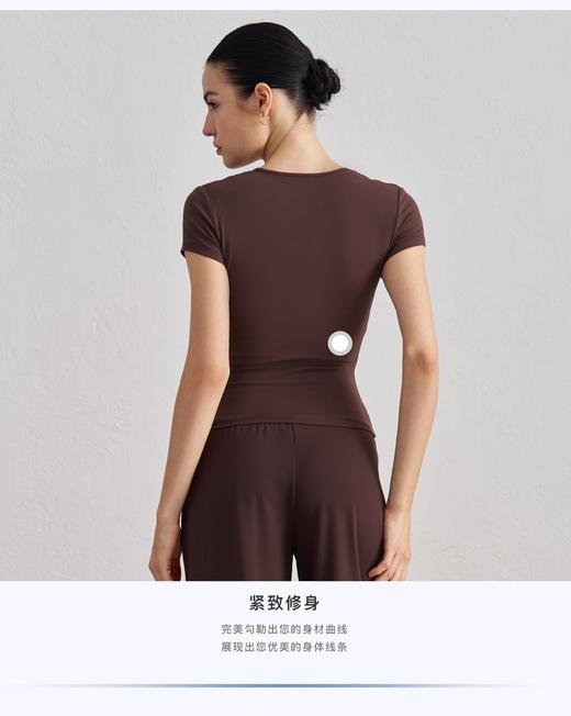 【商品专供】收腰透气短袖瑜伽上衣 商品图1