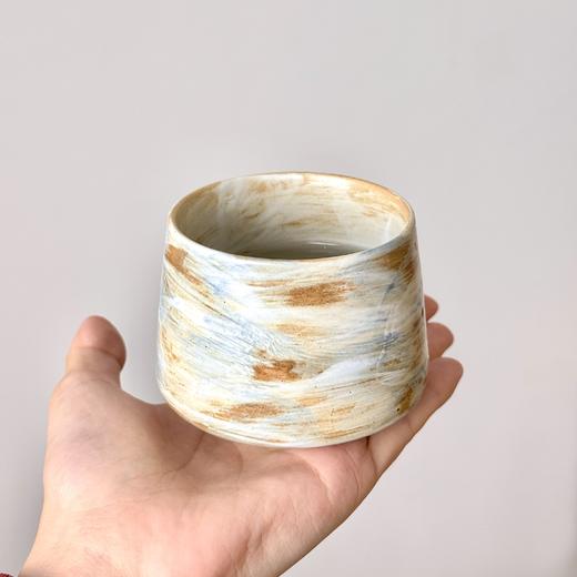 敦煌【幻彩粗陶茶杯】复古陶瓷主人杯粗陶功夫茶杯  下午茶个人杯品茗杯大号茶杯 商品图6